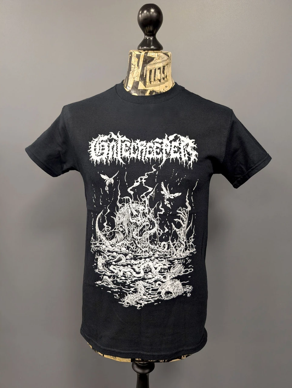 Gatecreeper 'Deserted' (Black) T-Shirt on a mannequin