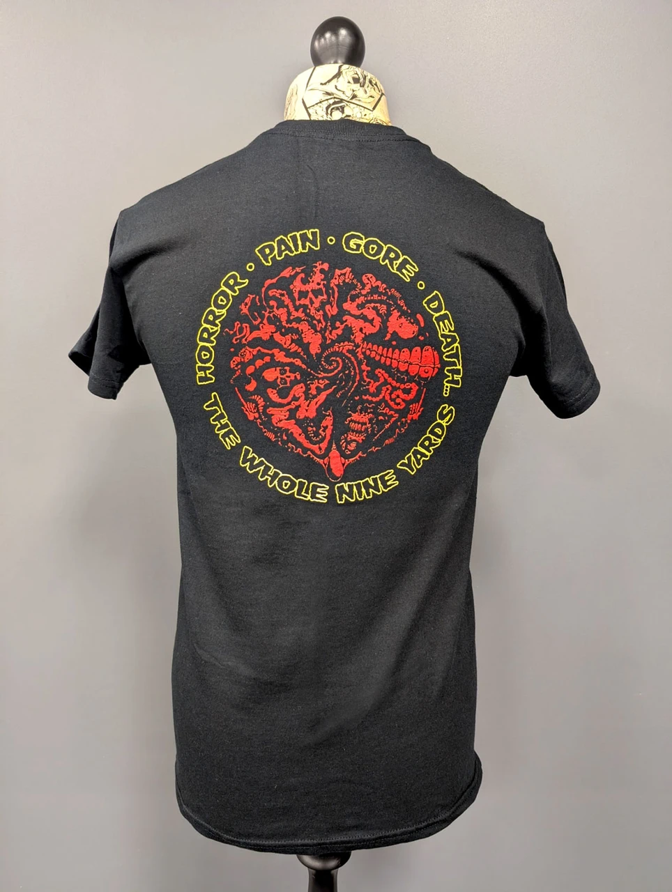 Repulsion 'Horrified' (Black) T-Shirt - US Import on a mannequin back