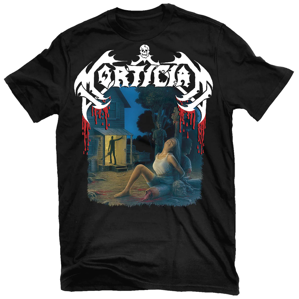 Mortician 'Chainsaw Dismemberment' (Black) T-Shirt