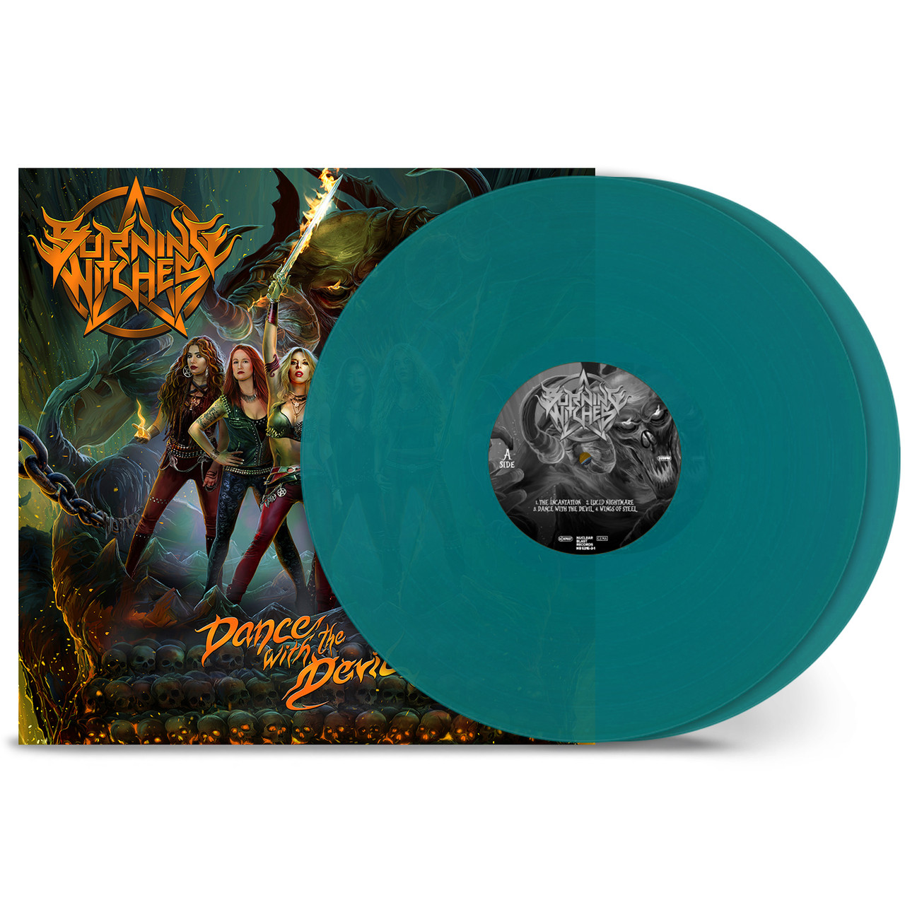 Burning Witches 'Dance With The Devil' 2LP Transparent Green Vinyl