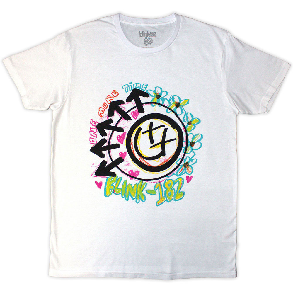 Blink-182 'Crayon' (White) T-Shirt