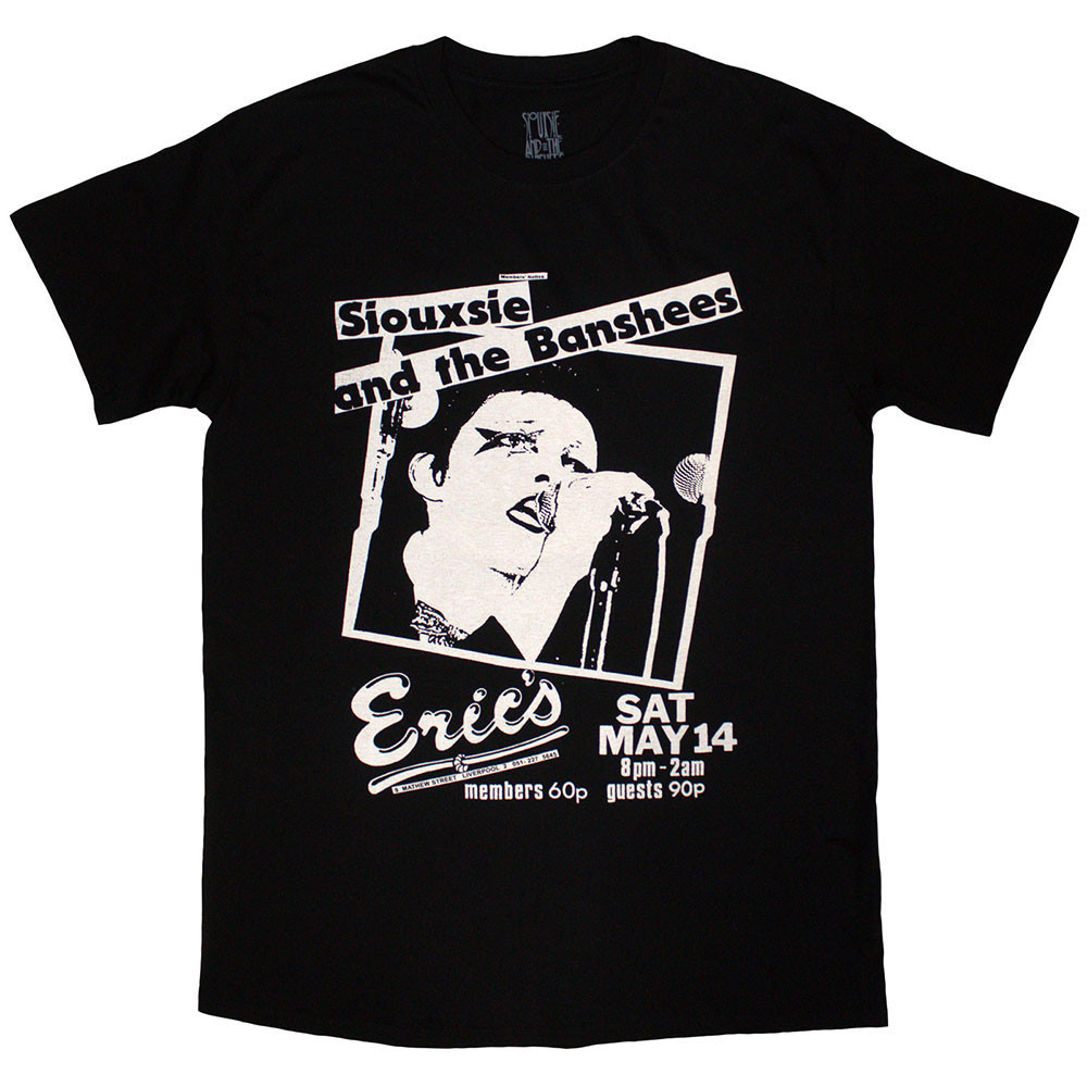 Siouxsie and The Banshees 'Eric's' (Black) T-Shirt