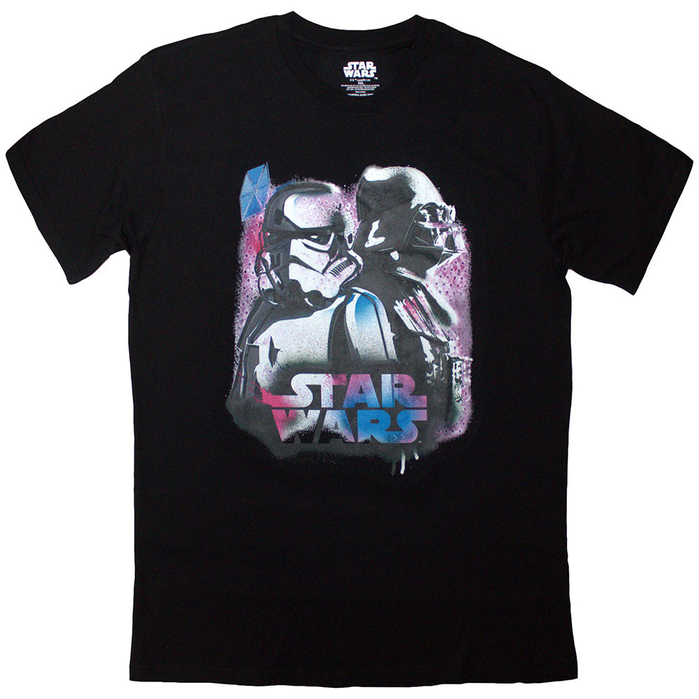 Star Wars 'Vader & Trooper Neon' (Black) T-Shirt