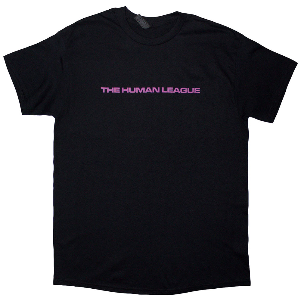 The Human League 'Generations Tour '24 Text' (Black) T-Shirt