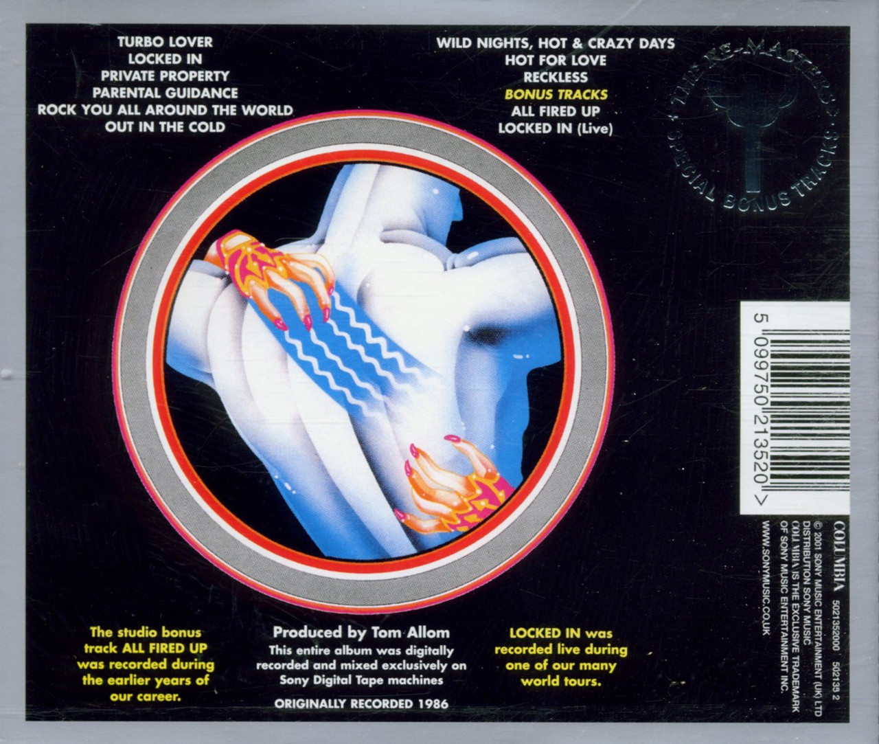 Judas Priest 'Turbo' CD Jewel Case