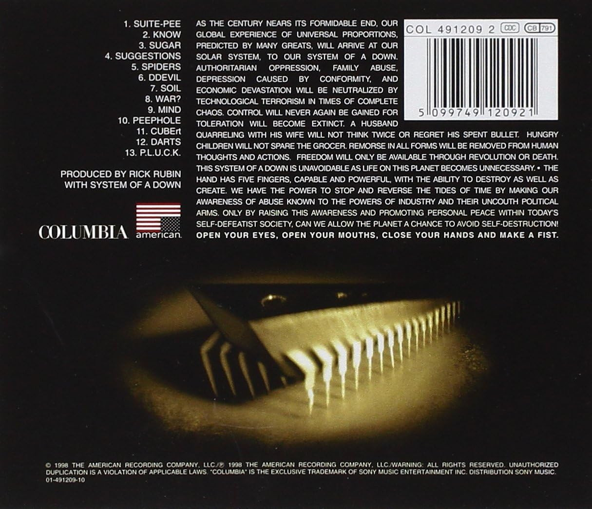System Of A Down 'System of A Down' CD Jewel Case