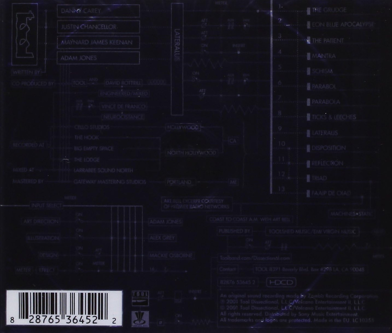 Tool 'Lateralus' CD
