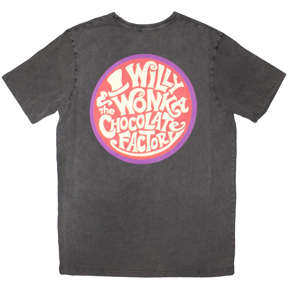 Willy Wonka 'Logo Emblem' (Stone Wash) Limited Edition T-Shirt BACK