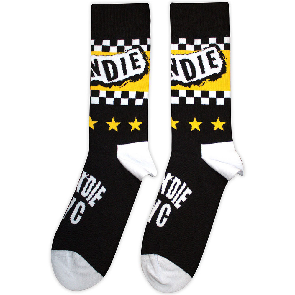 Blondie 'NYC Logo' (Multicolour) Socks (One Size = UK 7-11) BACK