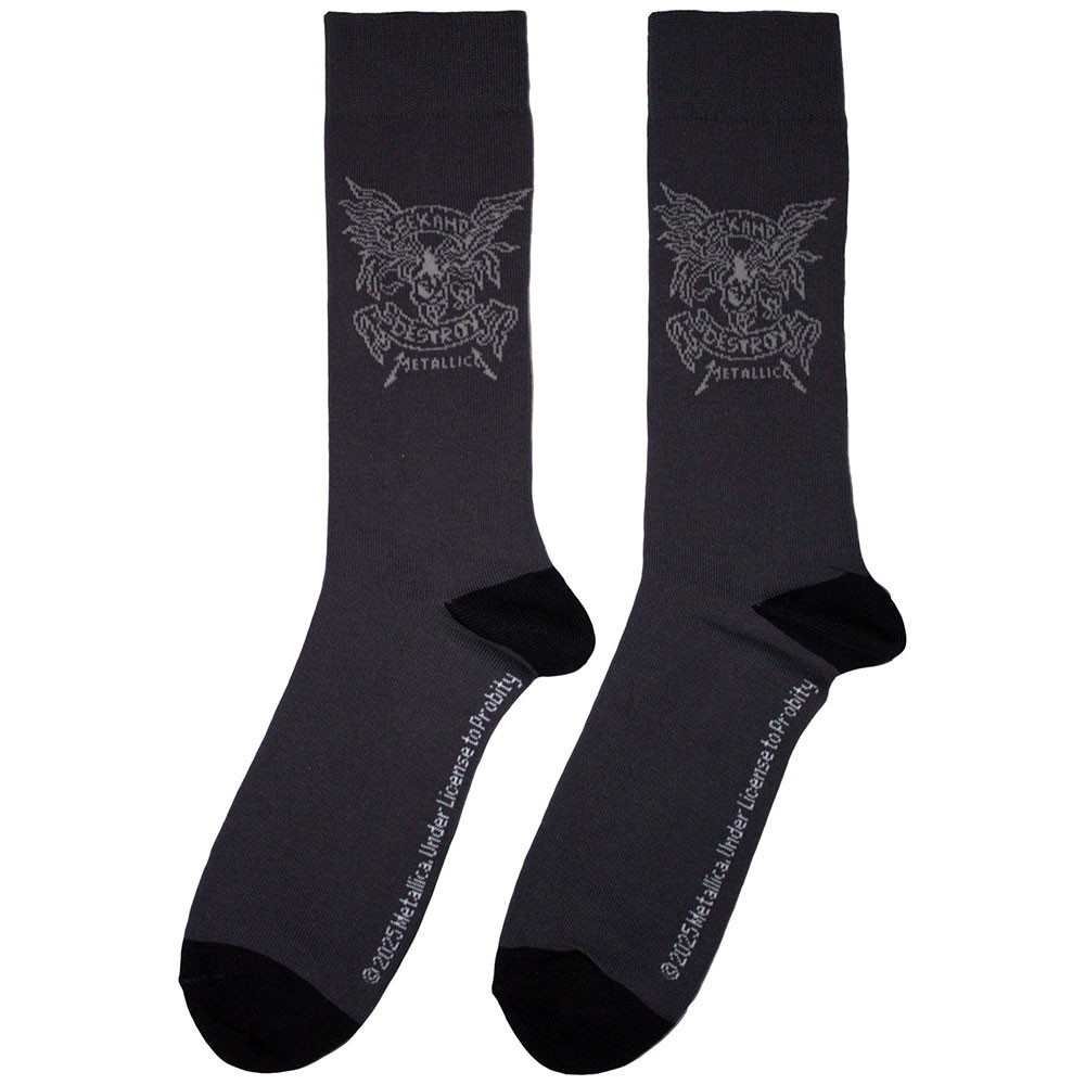 Metallica 'Seek & Destroy' (Multicolour) Socks (One Size = UK 7-11) BACK