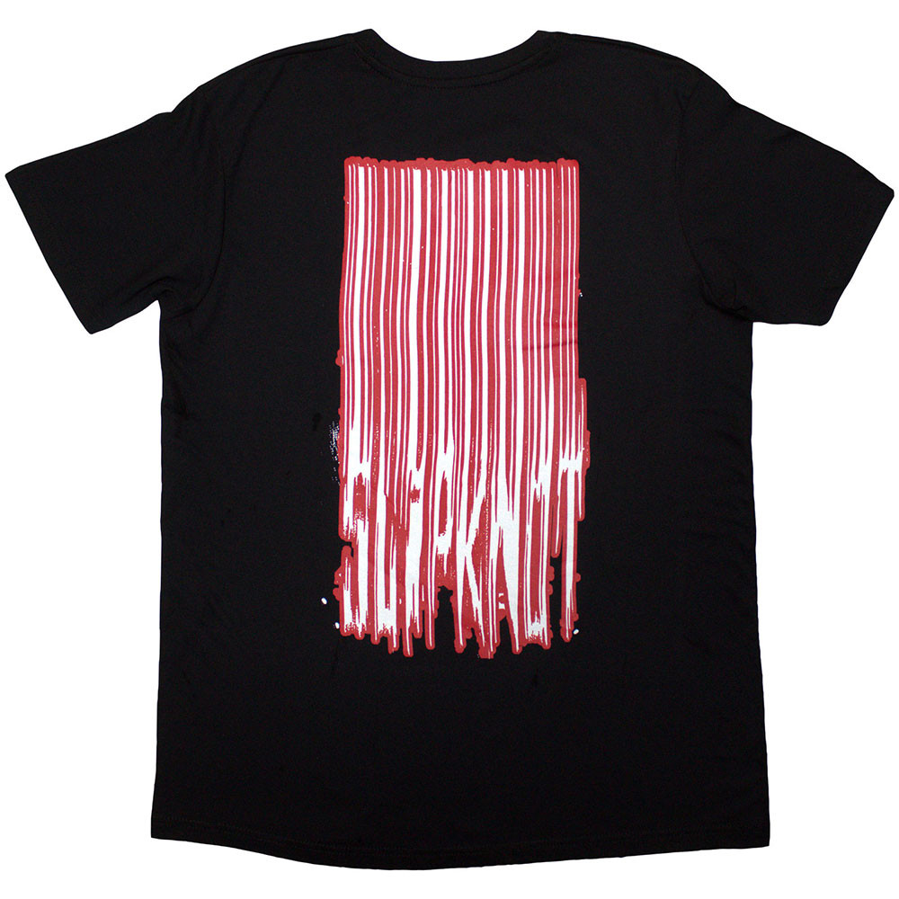 Slipknot 'Stretched Barcode' (Black) T-Shirt BACK