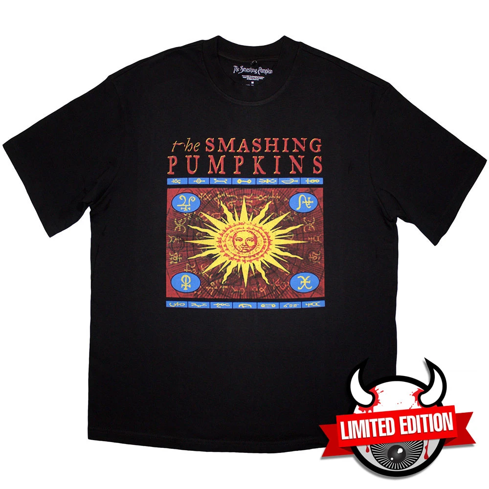 The Smashing Pumpkins 'Sun Box' (Black) Oversized Boxy T-Shirt - Limited Edition