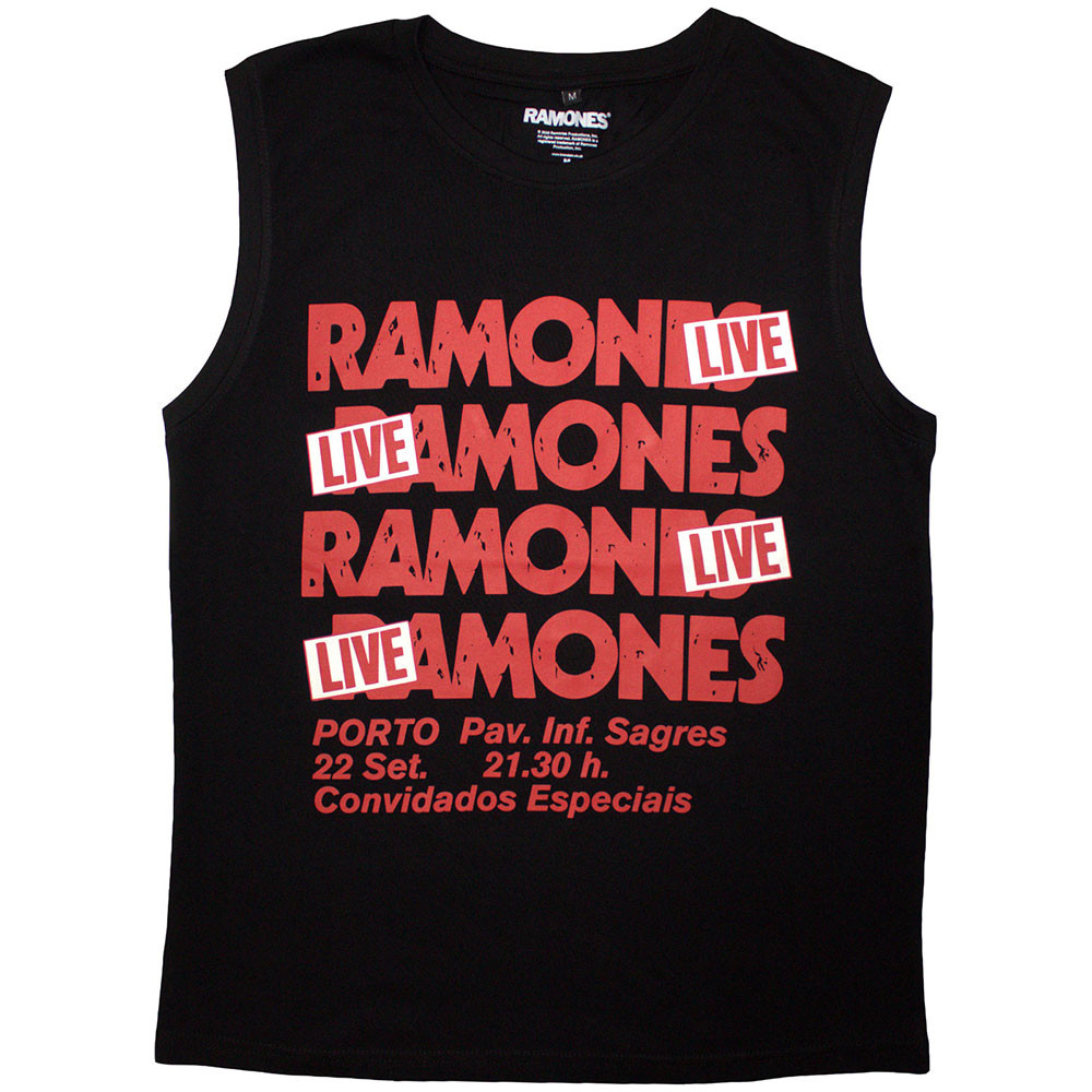Ramones 'Concert' (Black) Tank Vest