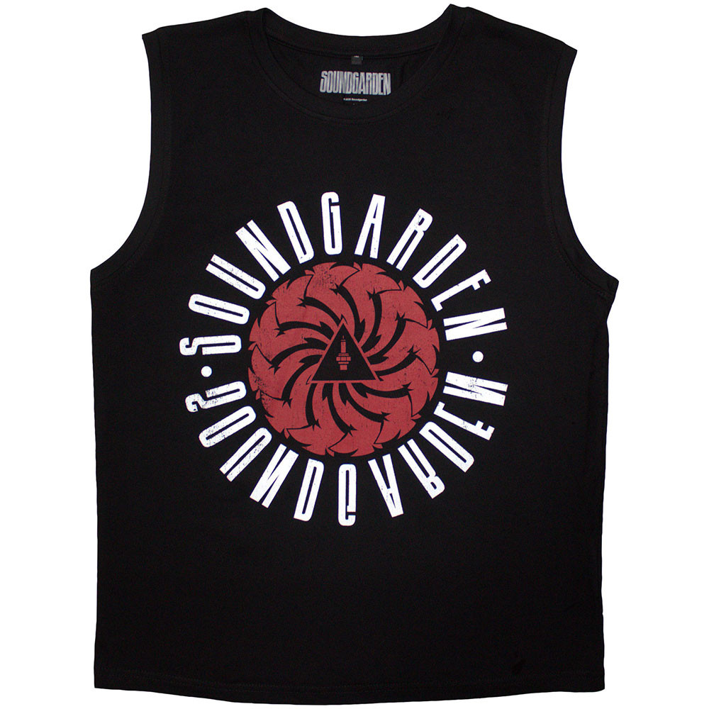 Soundgarden 'Circle Logo' (Black) Tank Vest