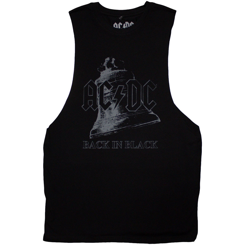 AC/DC 'Back In Black Bell' (Black) Vest | Eyesore Merch