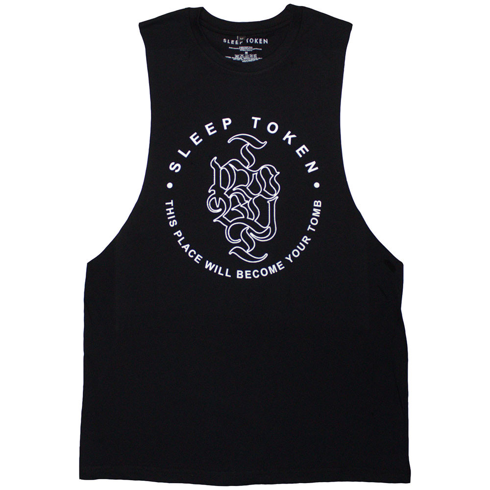 Sleep Token 'Tomb Text Ring' (Black) Vest