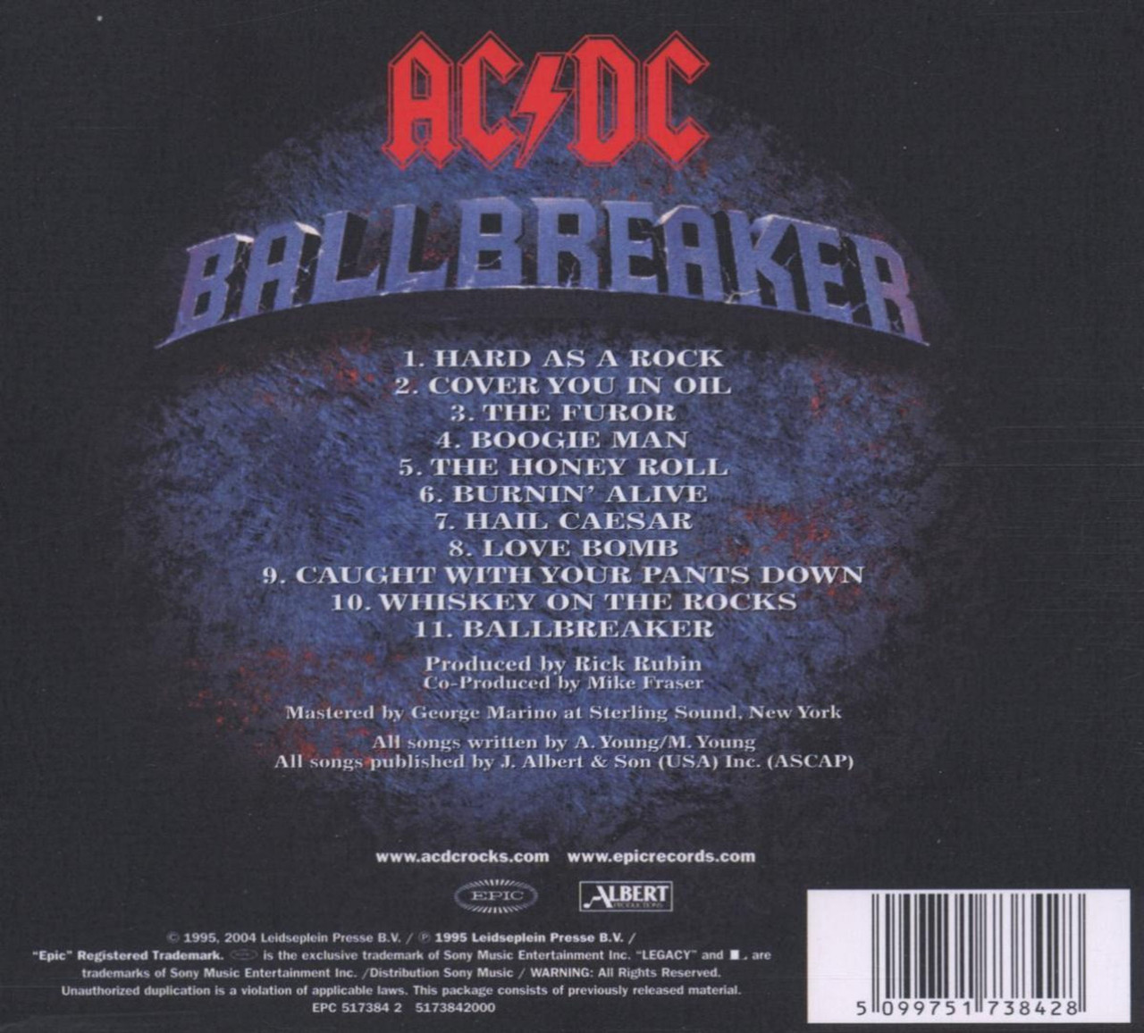 AC/DC 'Ballbreaker' CD Digipack