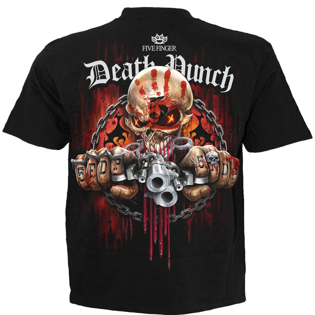 Five Finger Death Punch 'Assassin Revolvers' (Black) T-Shirt