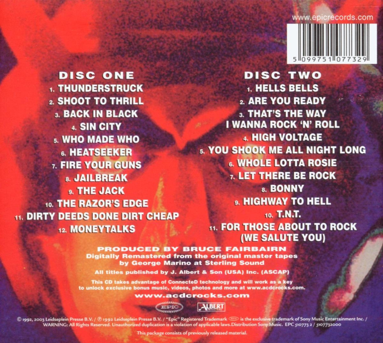 AC/DC 'Live' 2CD Digipack