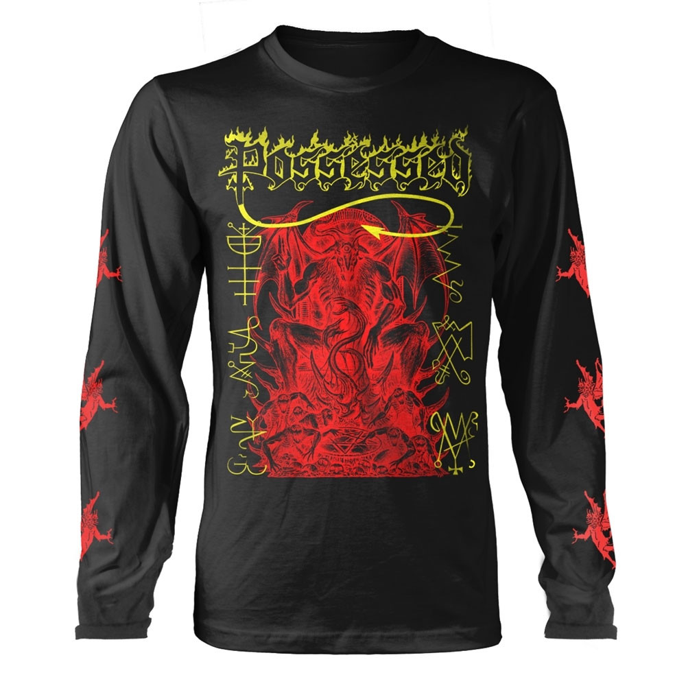 Possessed 'Baphomet' (Black) Long Sleeve Shirt | Eyesore Merch