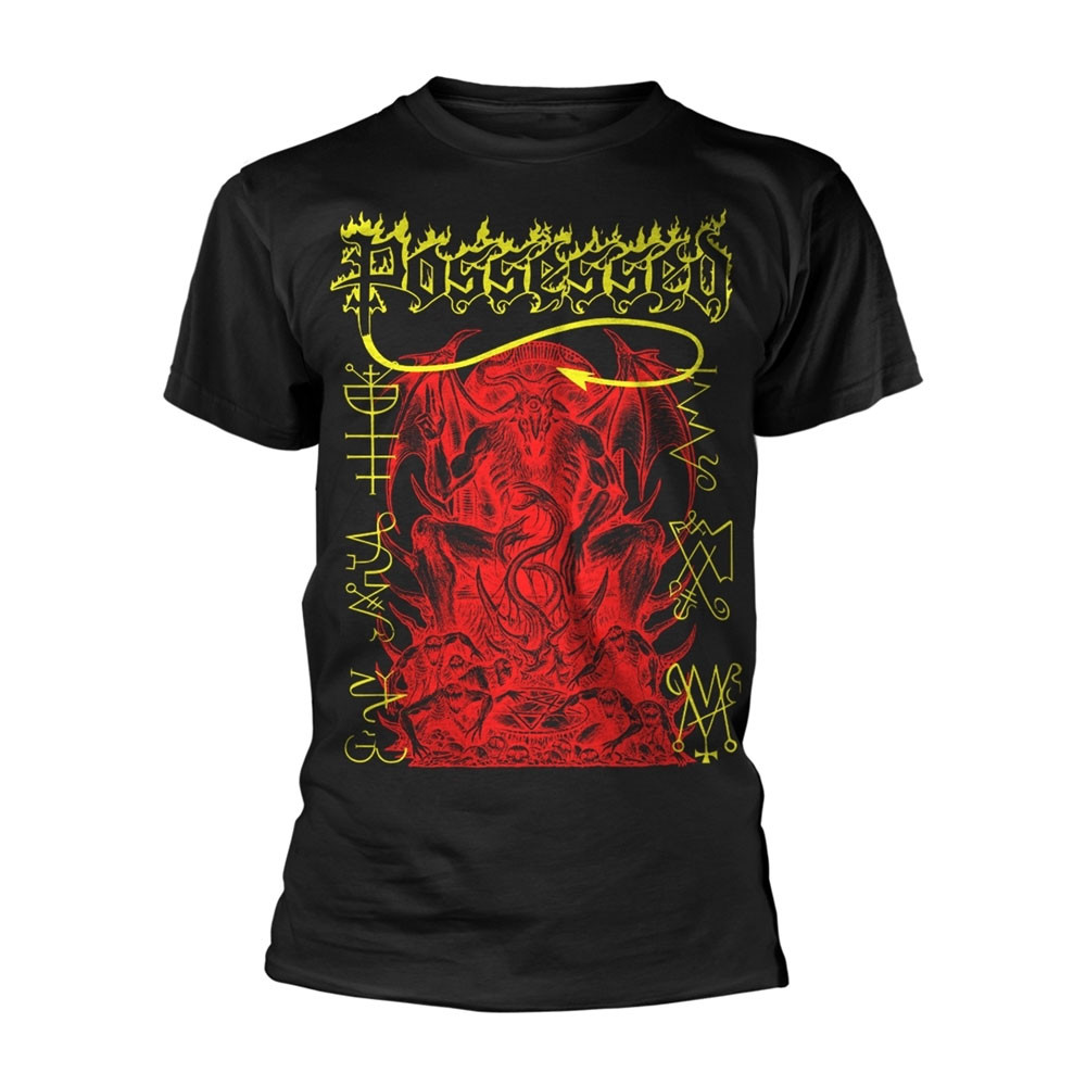 Possessed 'Baphomet' (Black) T-Shirt Front