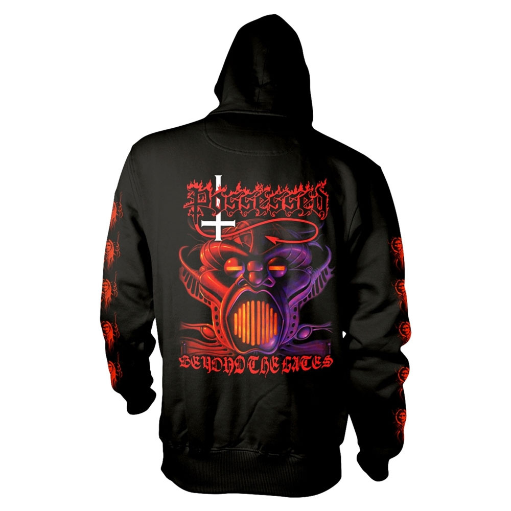 Possessed 'Beyond The Gates' (Black) Pull Over Hoodie Back