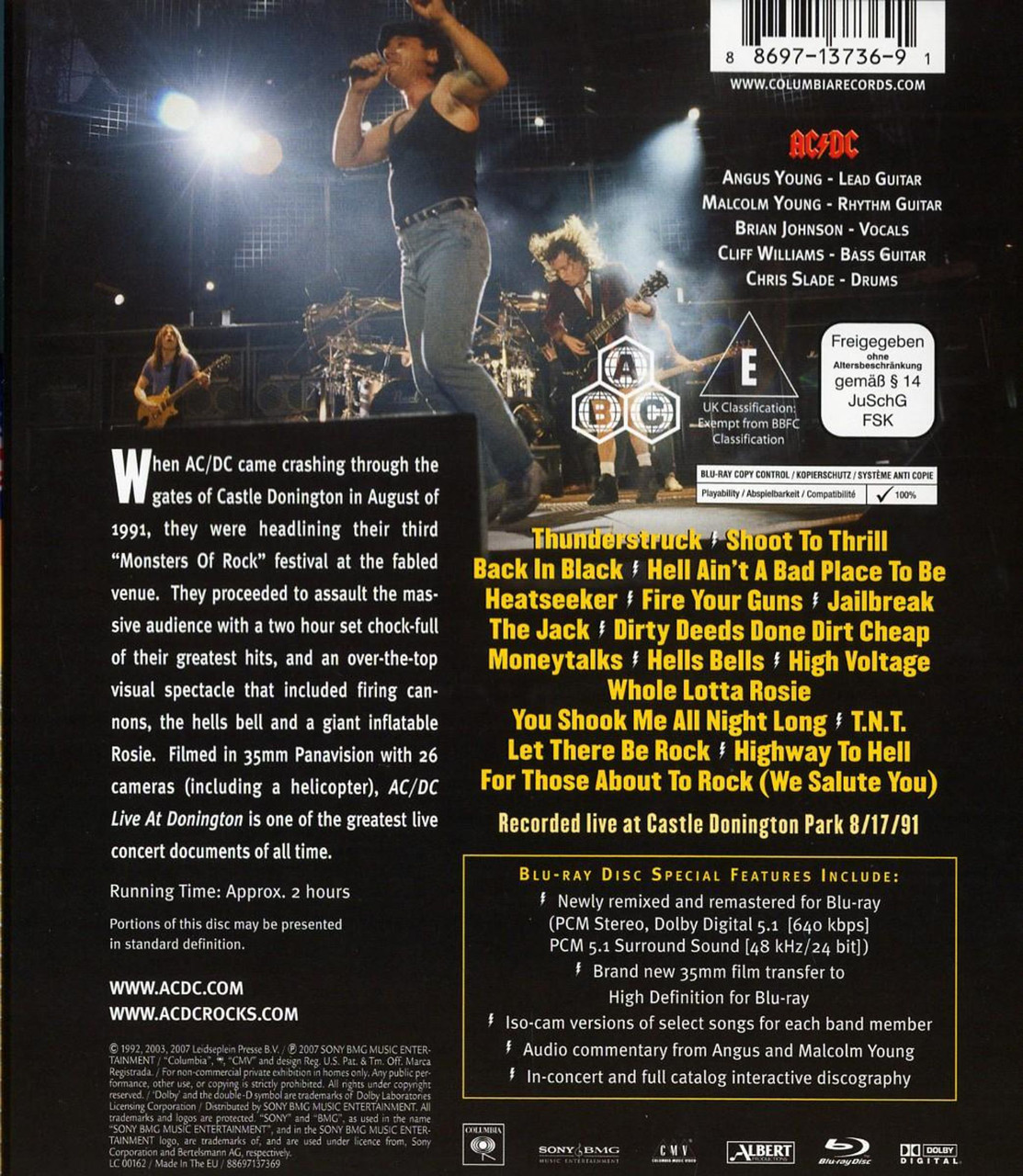 AC/DC 'Live At Donington' Blu-ray
