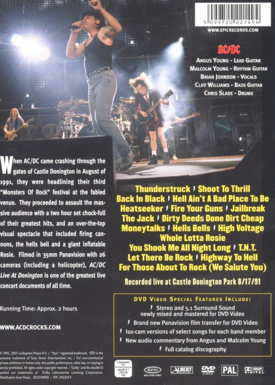 AC/DC 'Live At Donington' DVD