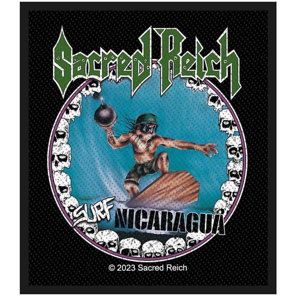 Sacred Reich 'Surf Nicaragua' Patch | Eyesore Merch