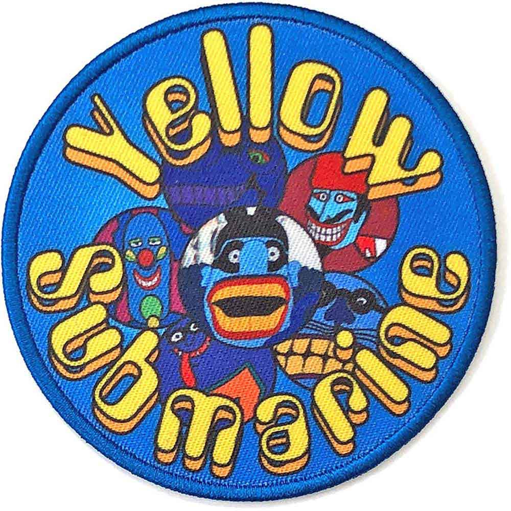 The Beatles 'Yellow Submarine Baddies Circle' (Iron On) Patch