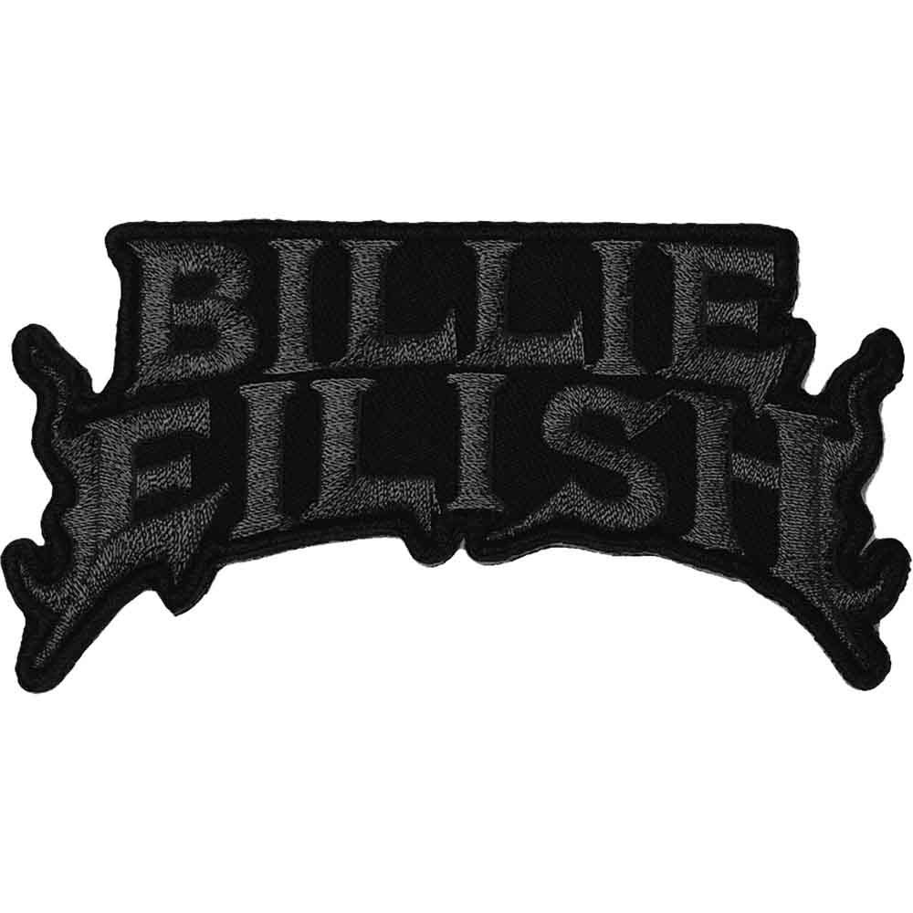 Billie Eilish 'Flame Black' (Iron On) Patch