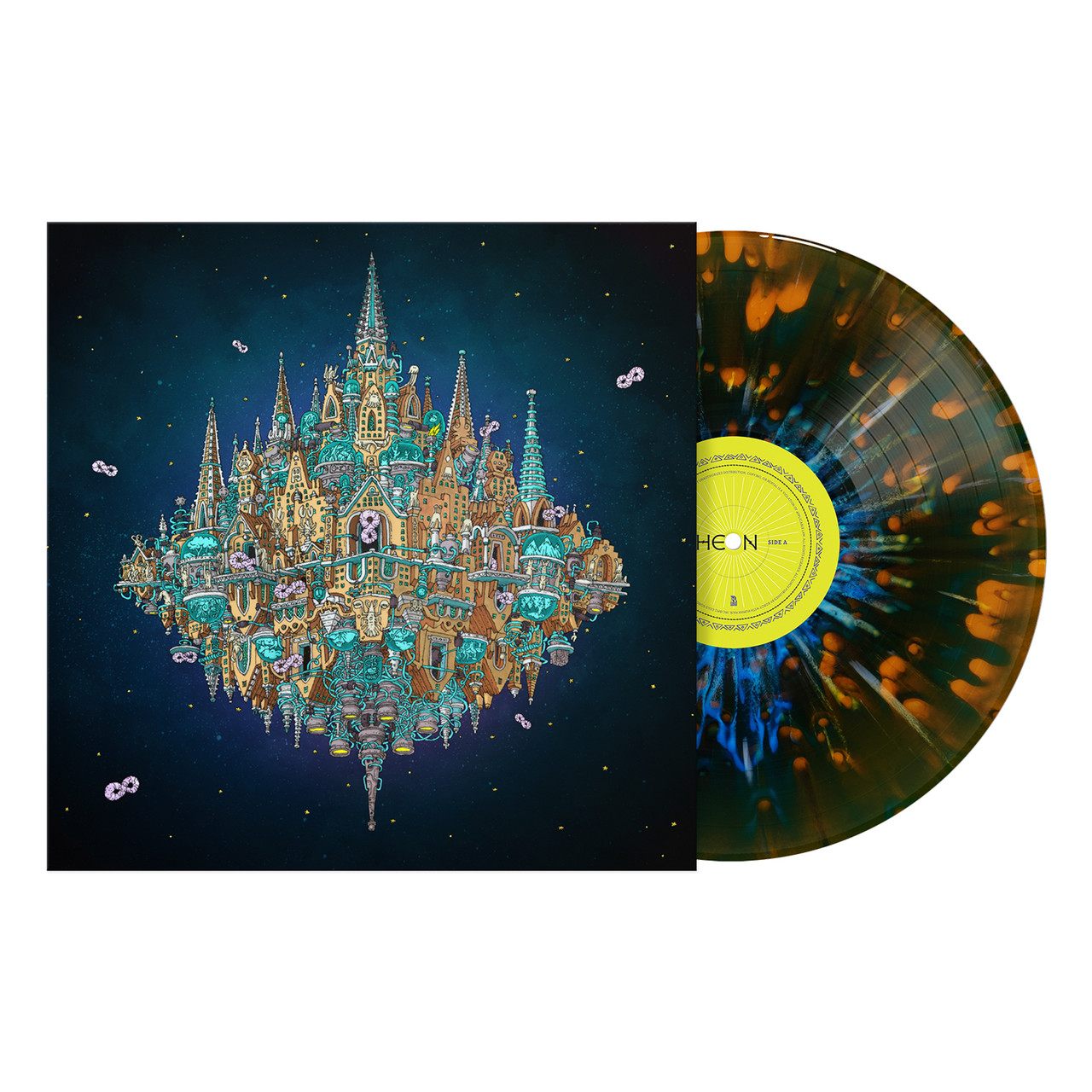 Dance Gavin Dance 'Pantheon' 2LP Cobalt/Orange Crush Smush w/White Cobalt Splatter Vinyl