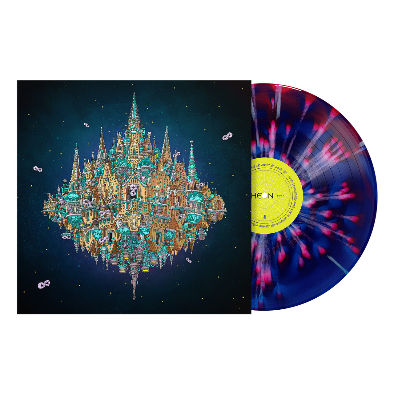 Dance Gavin Dance 'Pantheon' 2LP Cobalt & Ruby Smush w/White Splatter Vinyl