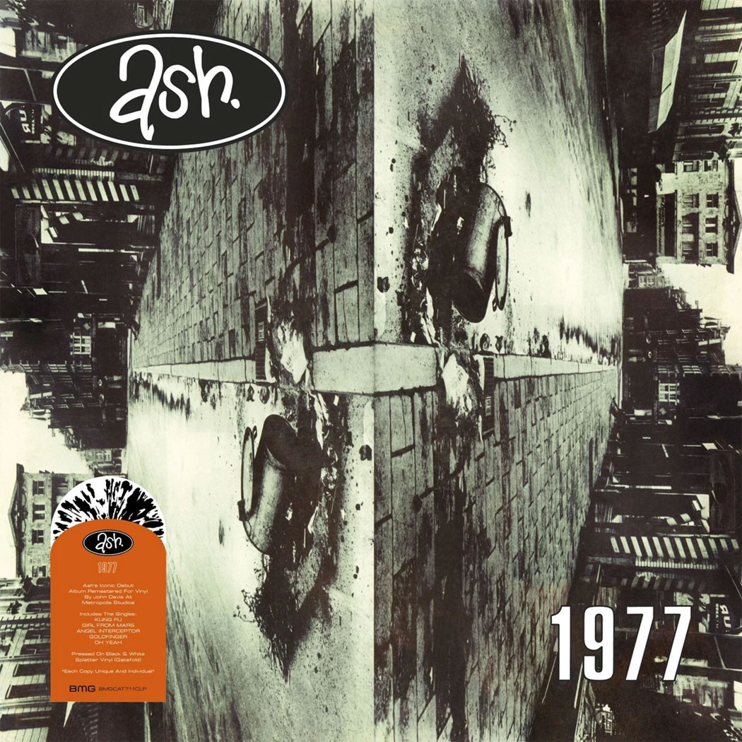 Ash '1977' (2022 Remaster) LP Black & White Splatter Vinyl Front