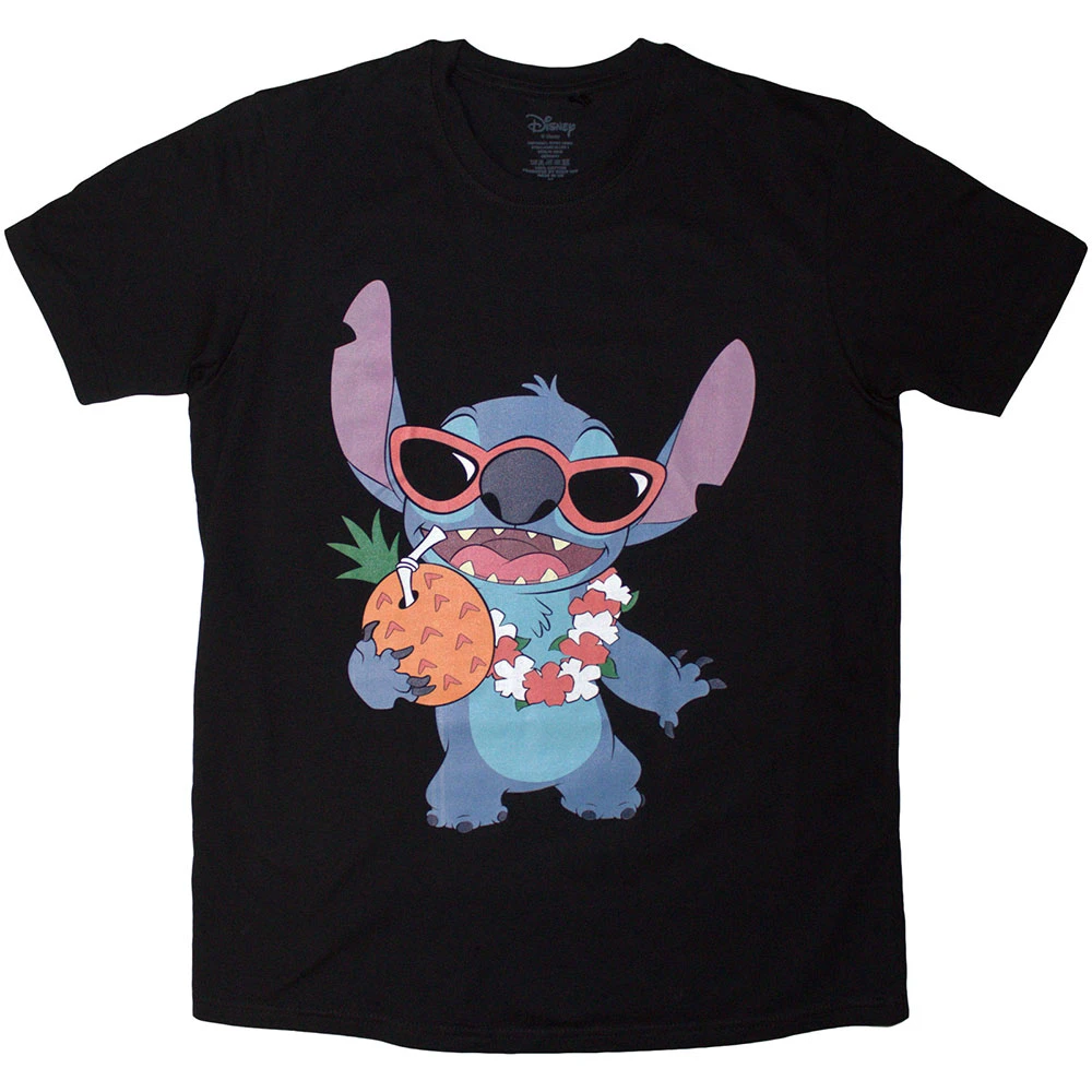 Disney Lilo & Stitch 'Pineapple' (Black) T-Shirt