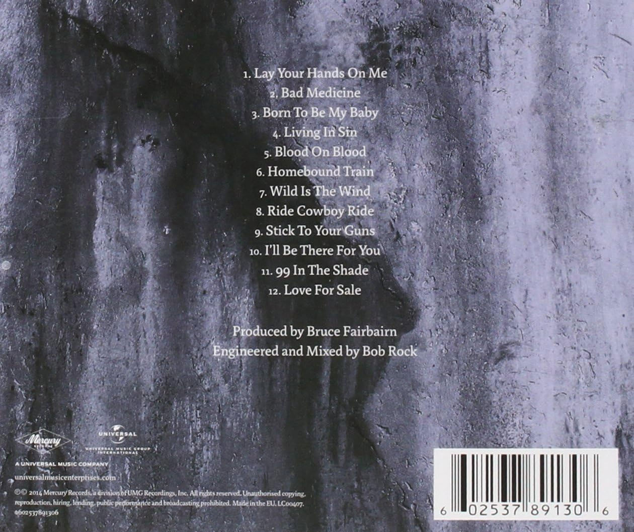 Bon Jovi 'New Jersey' CD Back