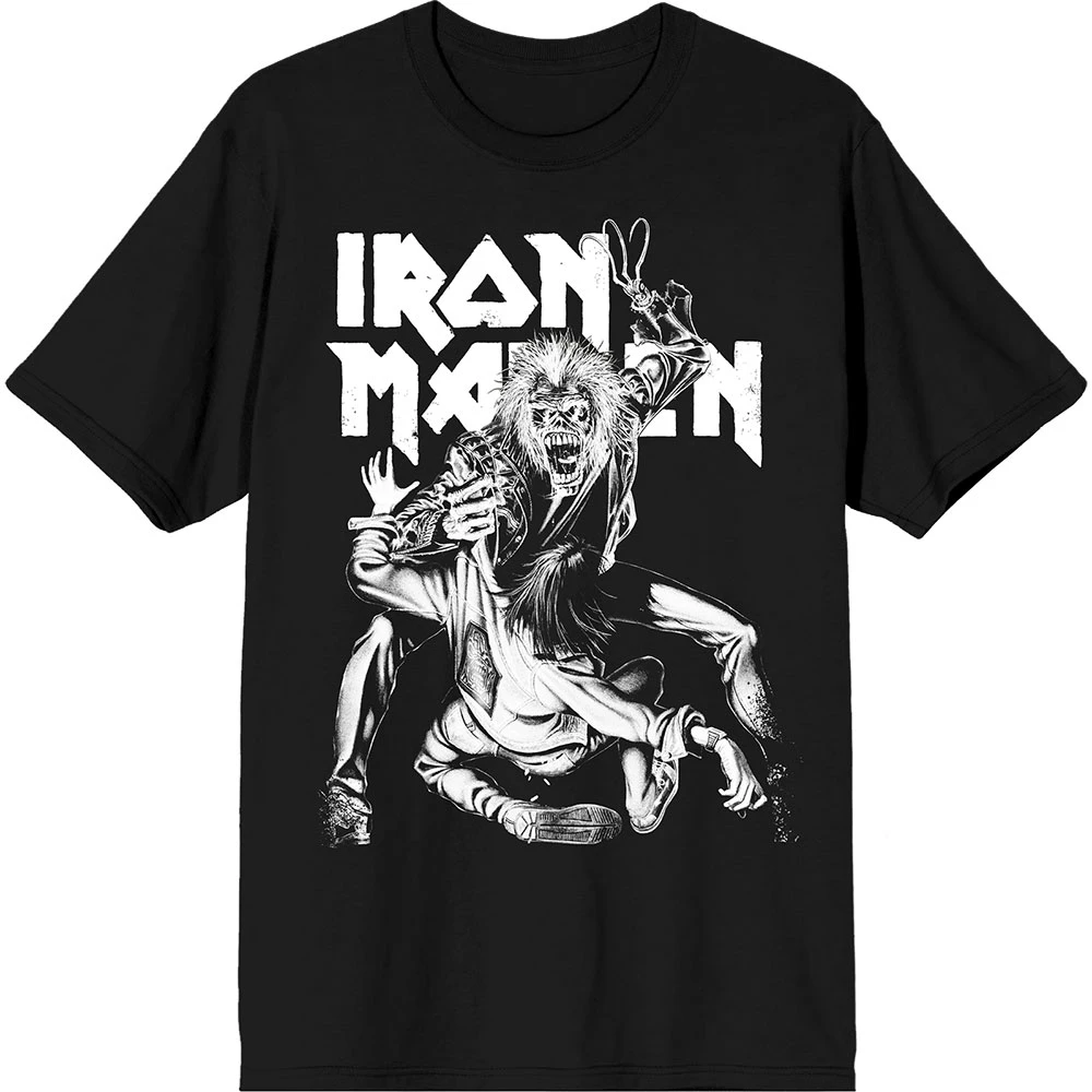 Iron Maiden 'No Prayer Claw Crop' (Black) T-Shirt