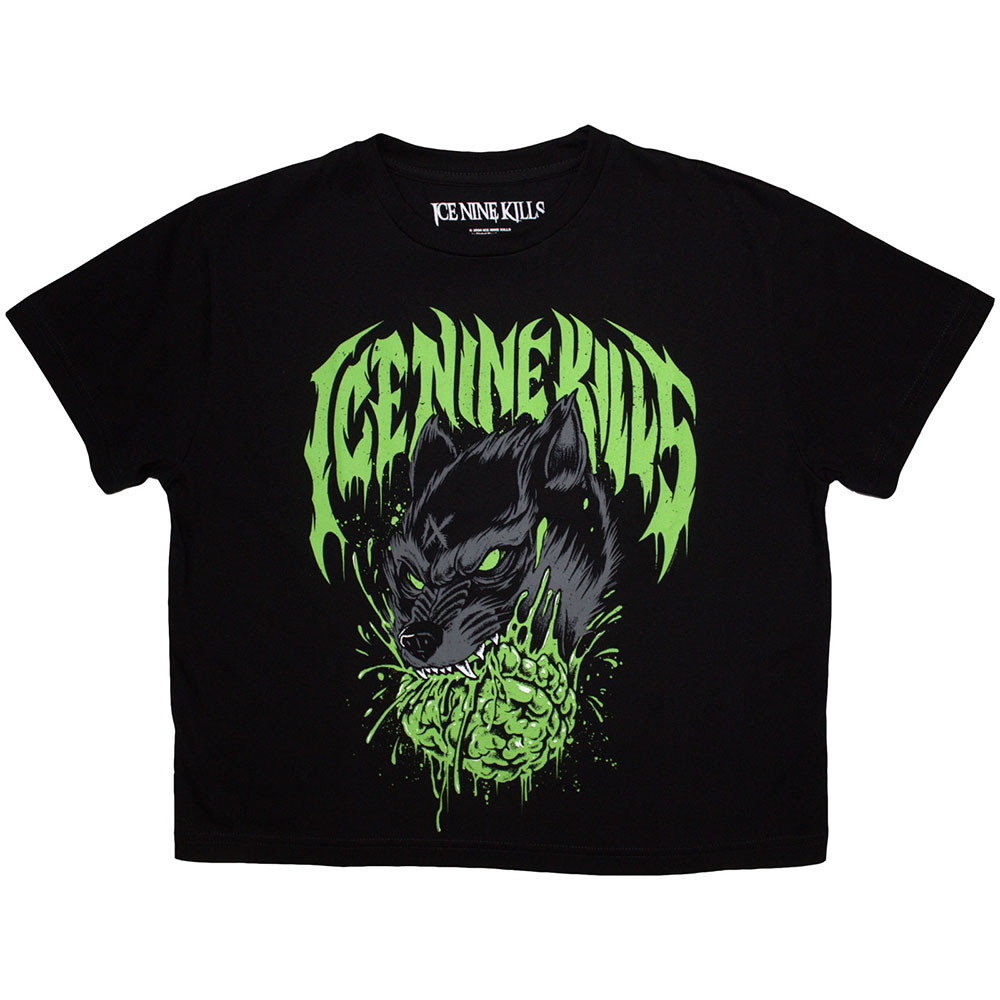 Ice Nine Kills 'Wolf' (Black) Womens Crop Top
