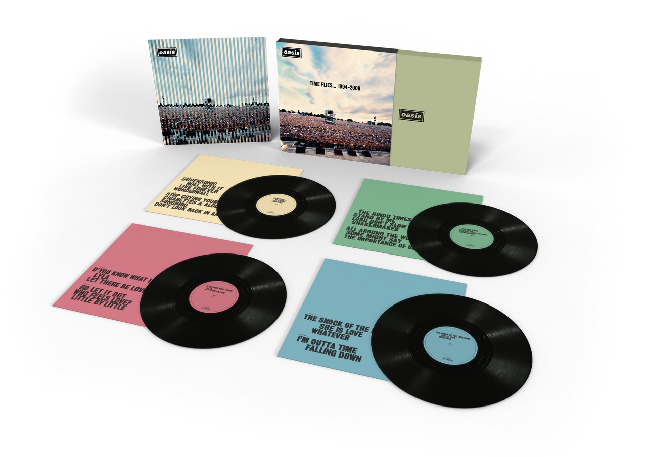 Oasis 'Time Flies 1994-2009' (Remastered) 4LP Black Vinyl