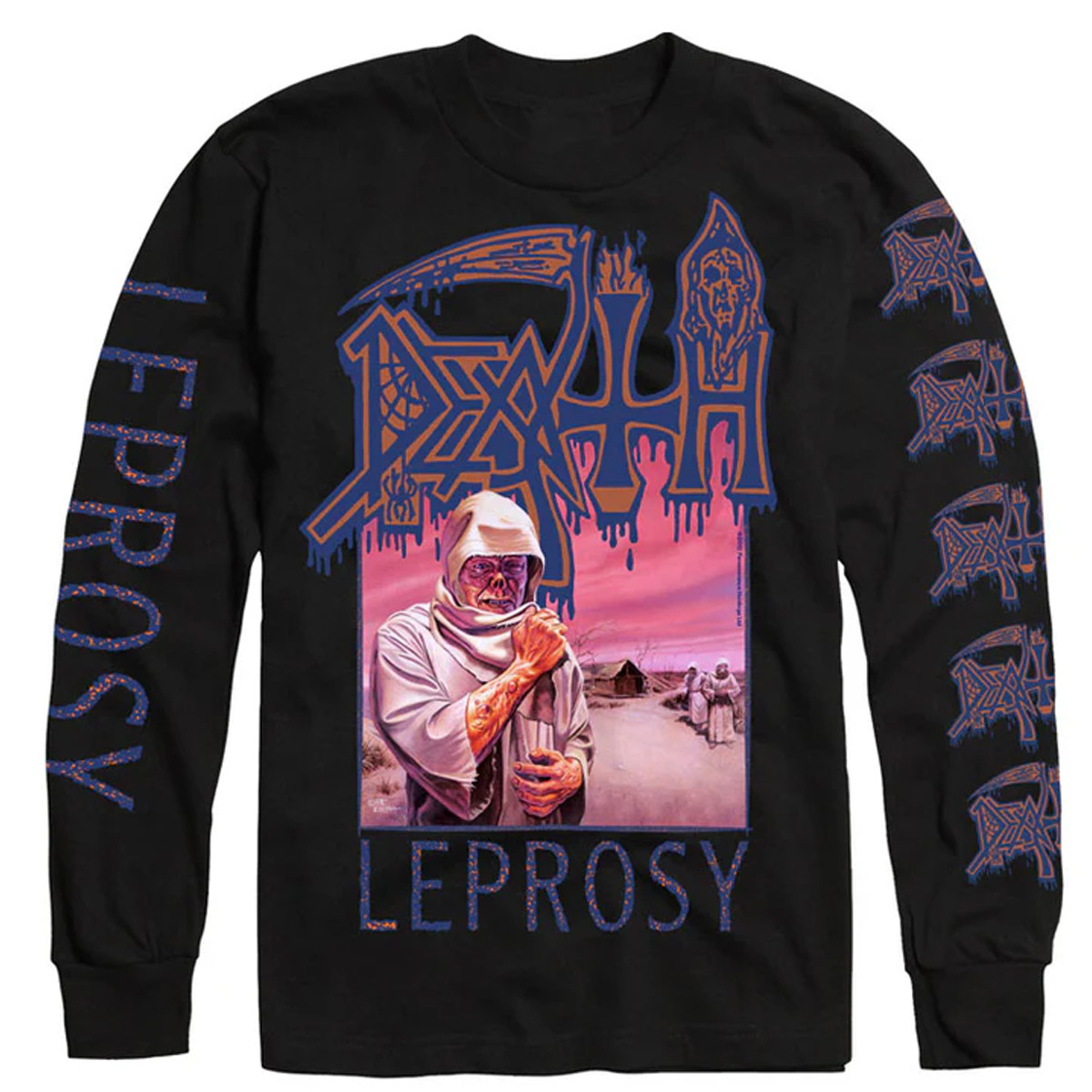 Death 'Leprosy' (Black) Long Sleeve Shirt