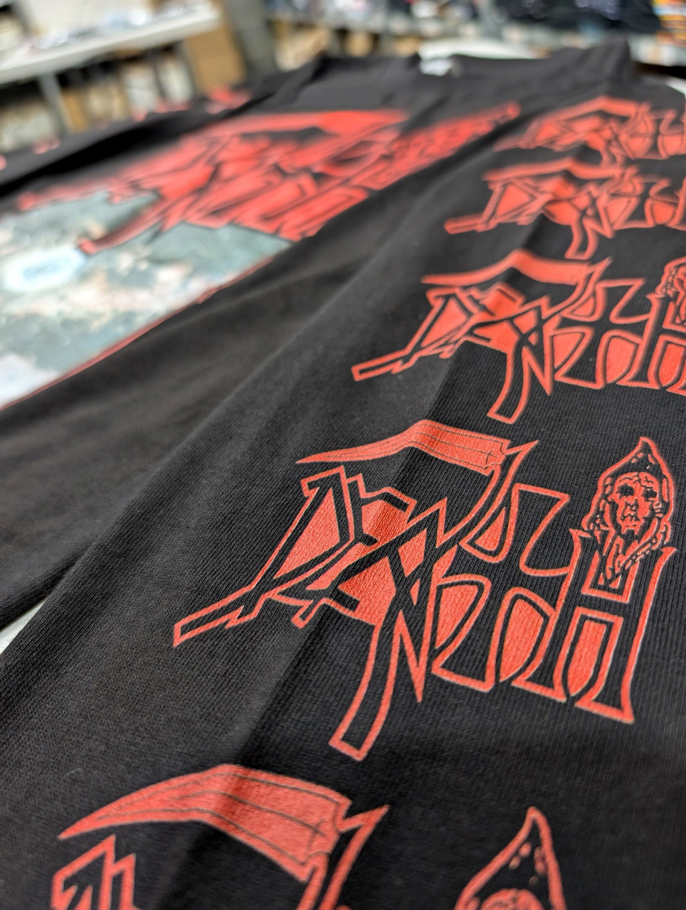 Death 'Symbolic' (Black) Long Sleeve Shirt - US Import | Eyesore Merch