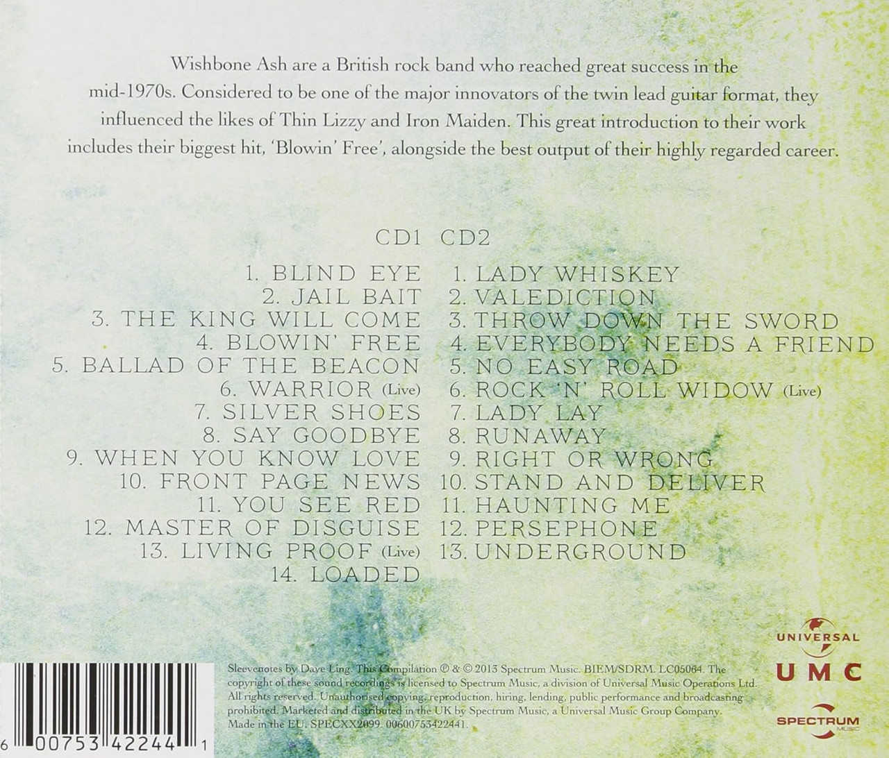 Wishbone Ash 'The Essential Collection' 2CD Jewel Case