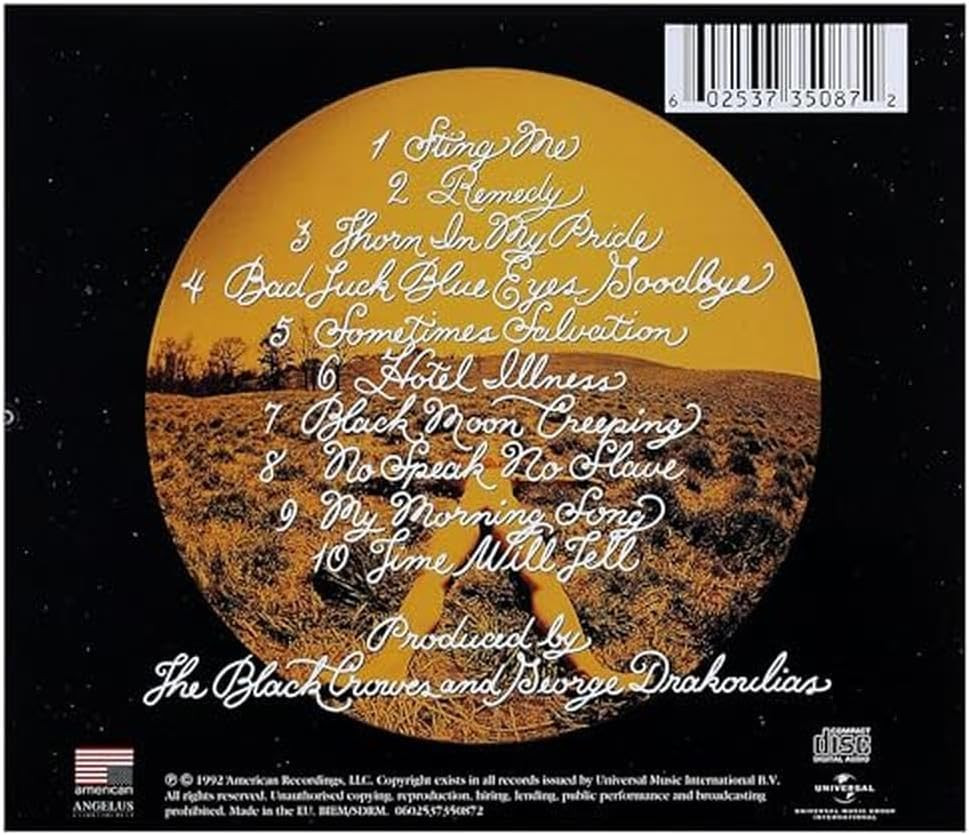 Black Crowes 'The Southern Harmony And Musical Companion' CD Jewel Case