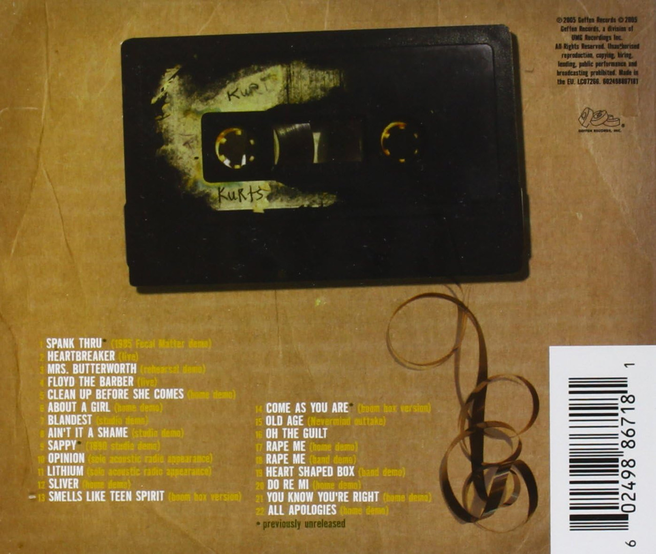 CD NIRVANA SLIVER THE BEST OF台湾盤 涅槃樂団