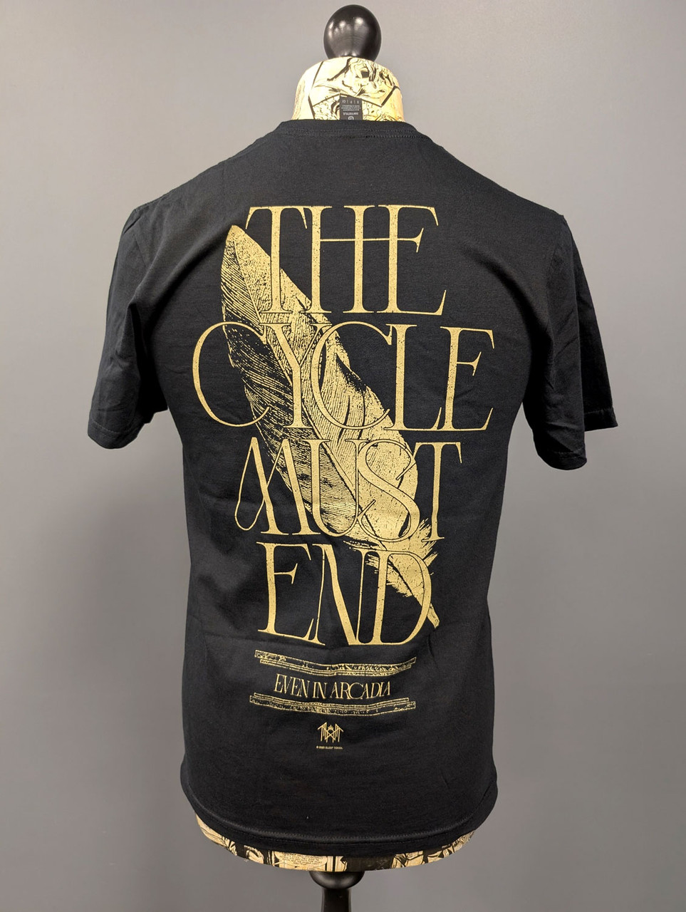 Sleep Token 'The Cycle Must End' (Black) T-Shirt on a mannequin back