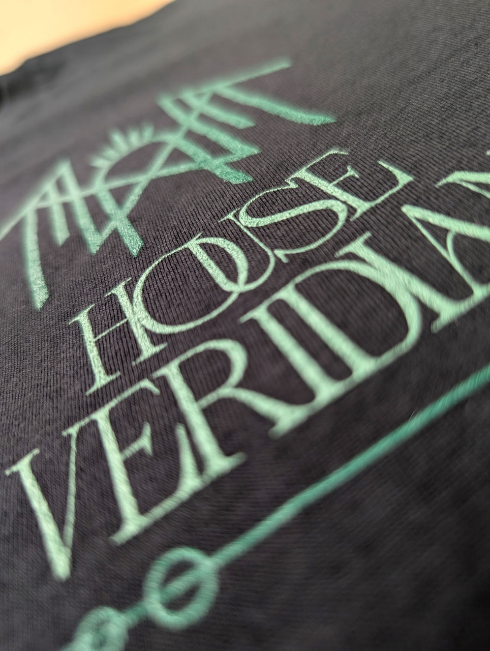 Sleep Token 'The House Must Endure' (Black) T-Shirt close up detail of the breast pocket motif