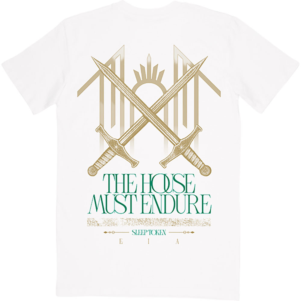 Sleep Token 'The House Must Endure' (White) T-Shirt BACK