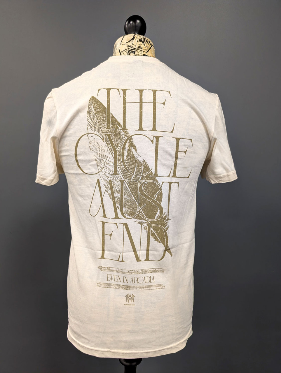 Sleep Token 'The Cycle Must End' (Natural) T-Shirt on a mannequin back