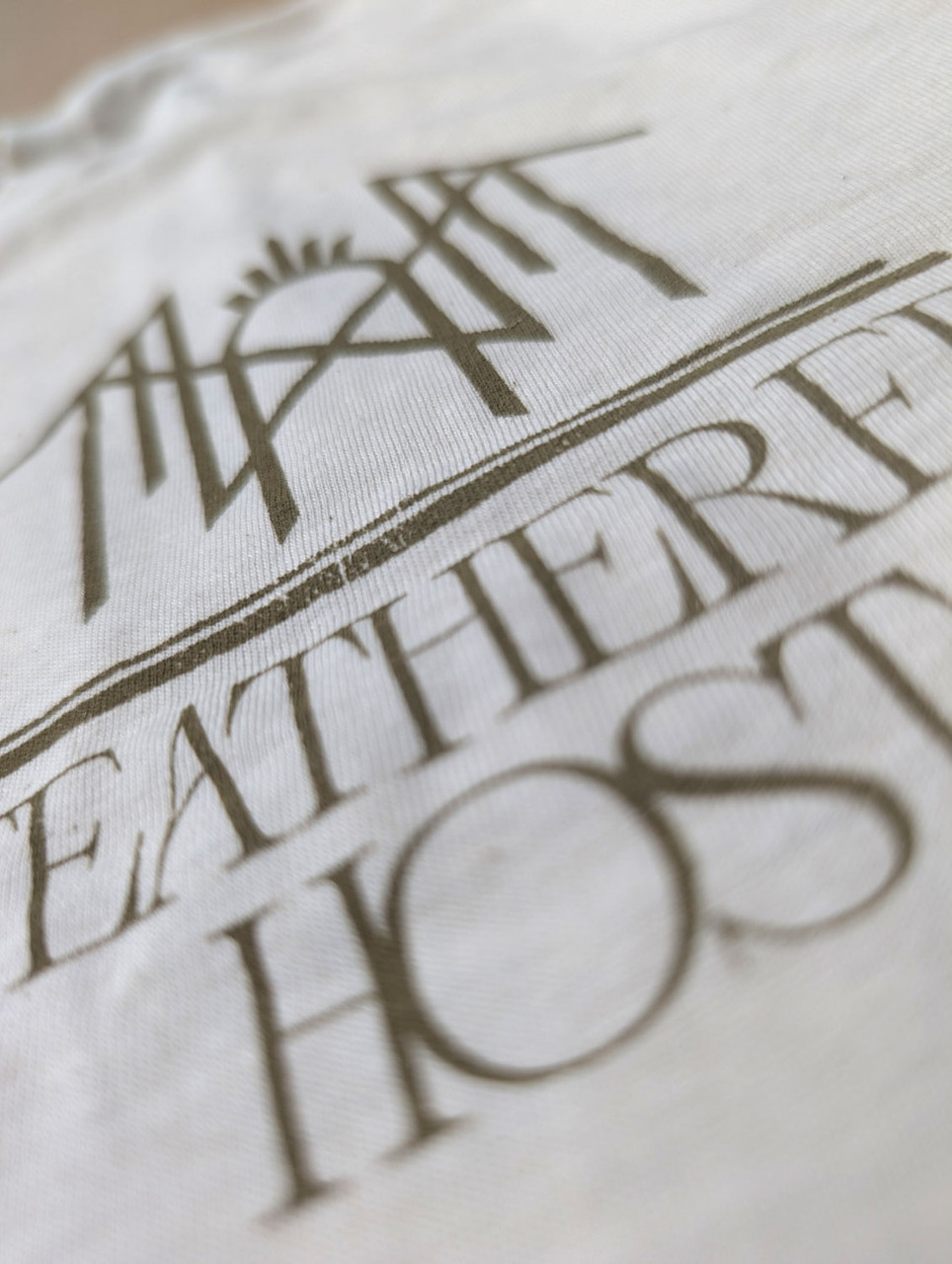 Sleep Token 'The Cycle Must End' (Natural) T-Shirt close up detail of the breast motif