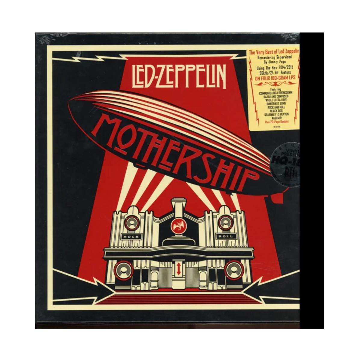 Led Zeppelin 'Mothership' 4LP Black Vinyl Box Set Front